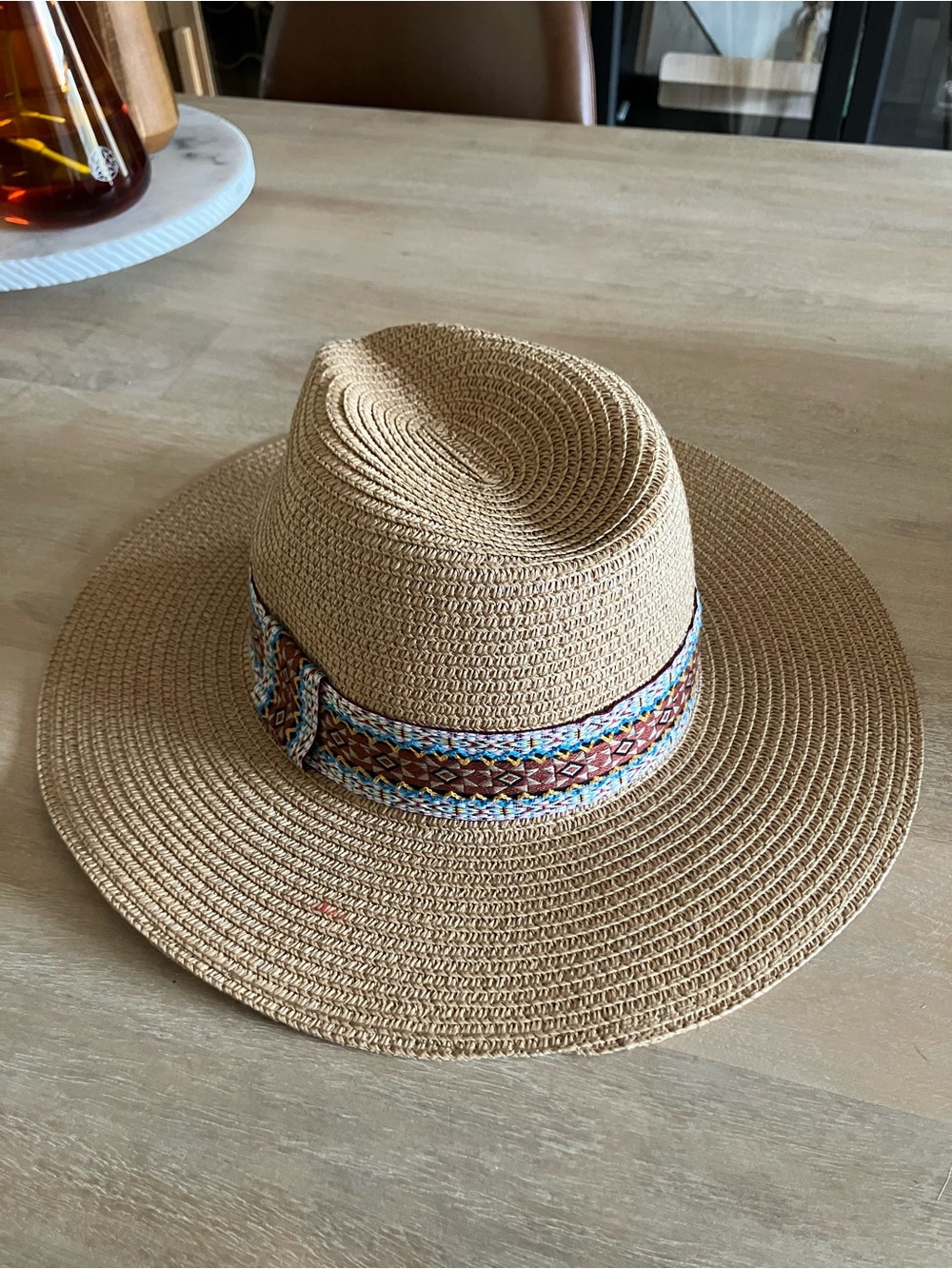 Do everything in love Straw Sun Hat - Natural Tan